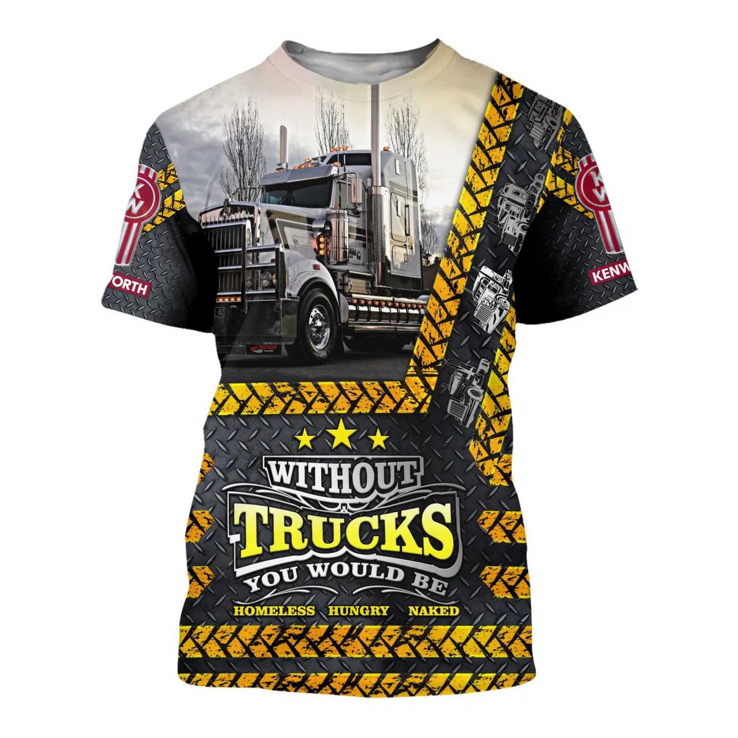 TRUCK DRIVER 3D ALL OVER PRINTED SHIRTS AND SHORT FOR MAN AND WOMEN PL12032004 - Amaze Style™-Apparel
