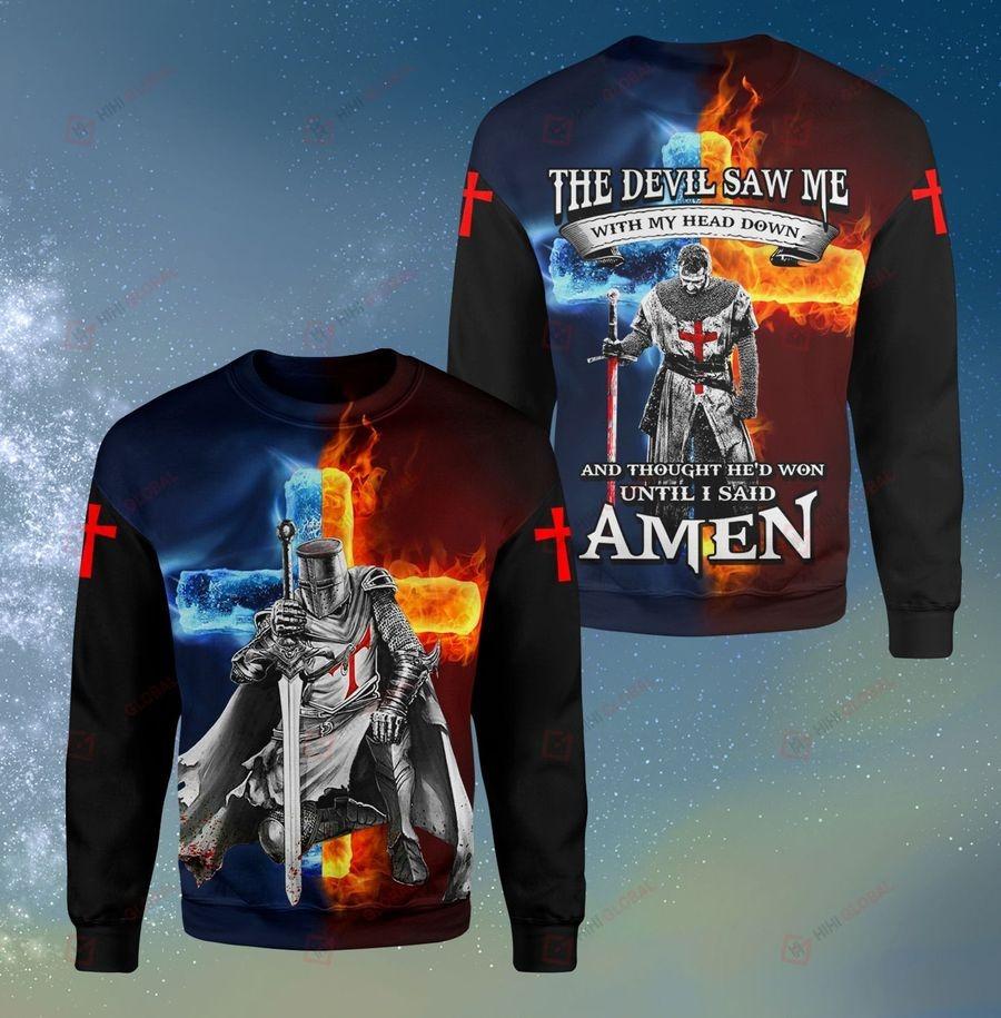 Until I Said Amen Knight Templar 3D All Over Printed Shirts For Men and Women TA063001