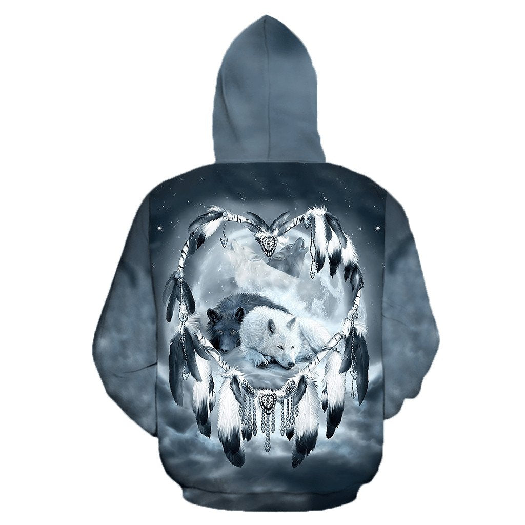 Wolf Native American 3D All Over Printed Unisex Shirts