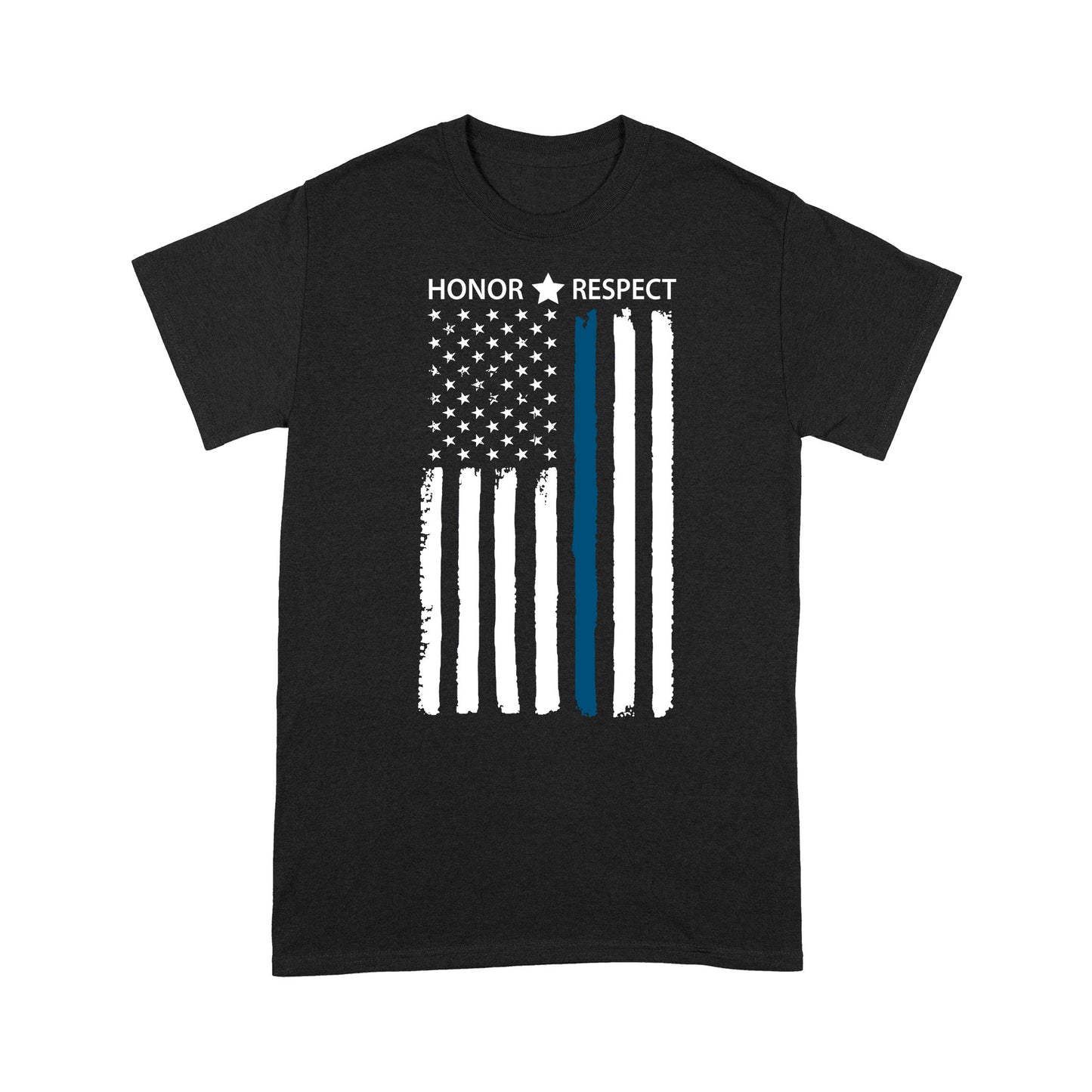Thin Blue Line Flag Honor Respect Thin Blue Line T-Shirt, Best Gifts For Police Officers