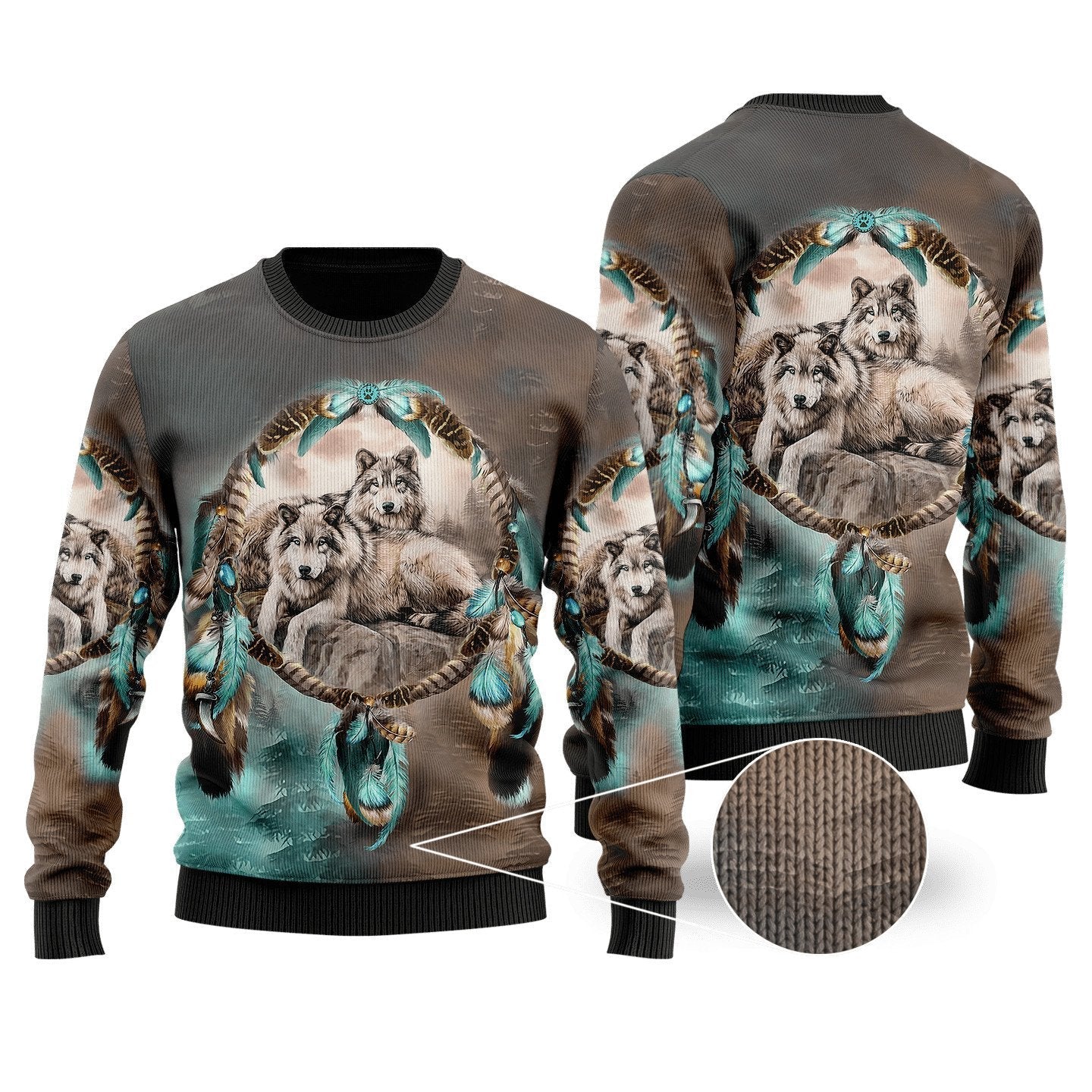 Wolf Native American 3D All Over Printed Unisex Shirts