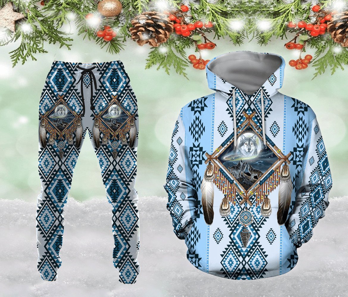 Wolf Native American 3D All Over Printed Unisex Shirts