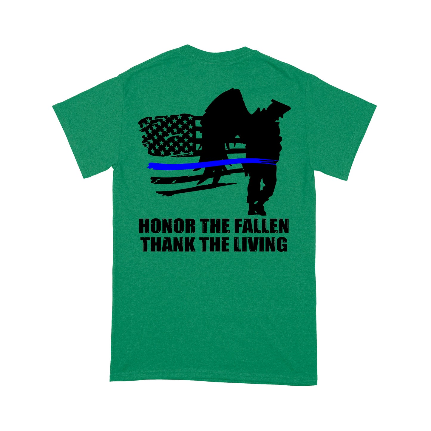 Thin Blue Line Honor The Fallen Thank The Living Standard T-Shirt Police Tee