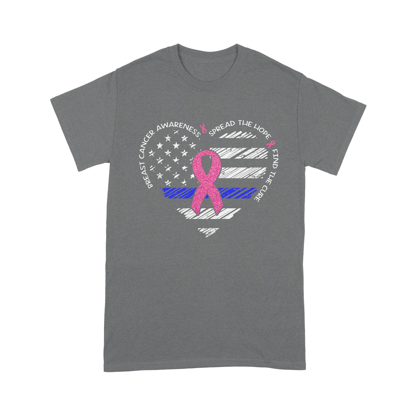 Thin Blue Line Spread The Hope Find The Cure - Breast Cancer Awareness Classic T-Shirt