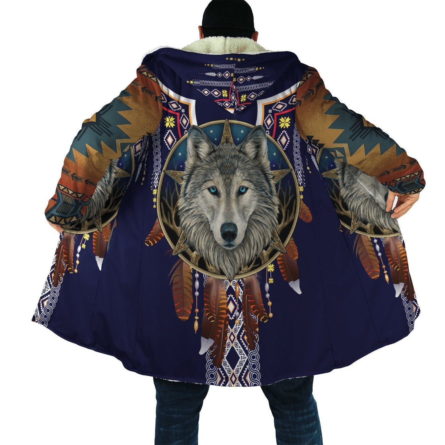 Wolf Native American 3D All Over Printed Unisex Shirts
