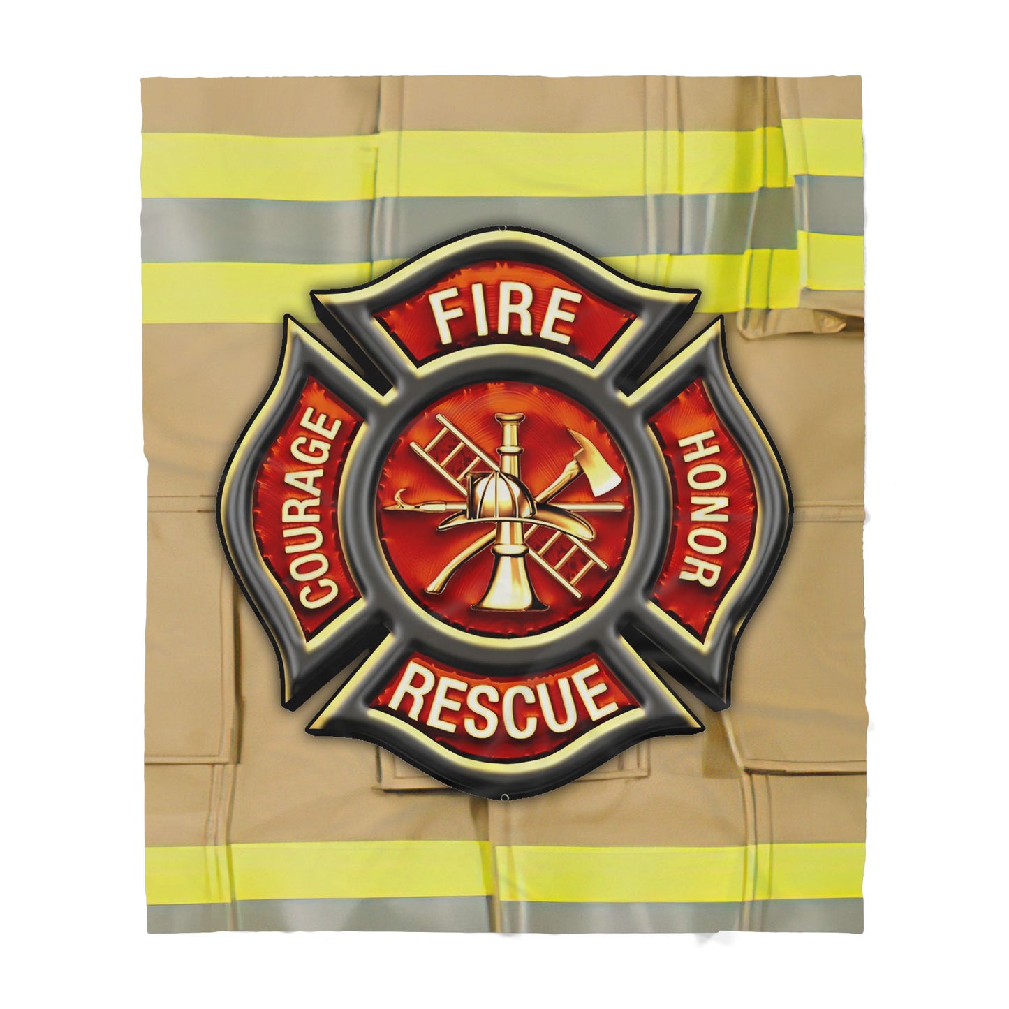 Firefighter Sherpa Blanket - Gift for Fireman Dad