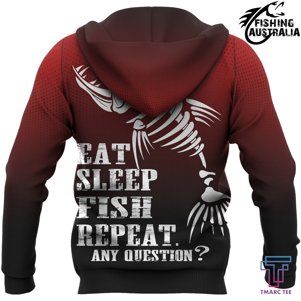Fishing Australia - Eat Sleep Fish Repeat Hoodie HC4204 - Amaze Style™-Apparel