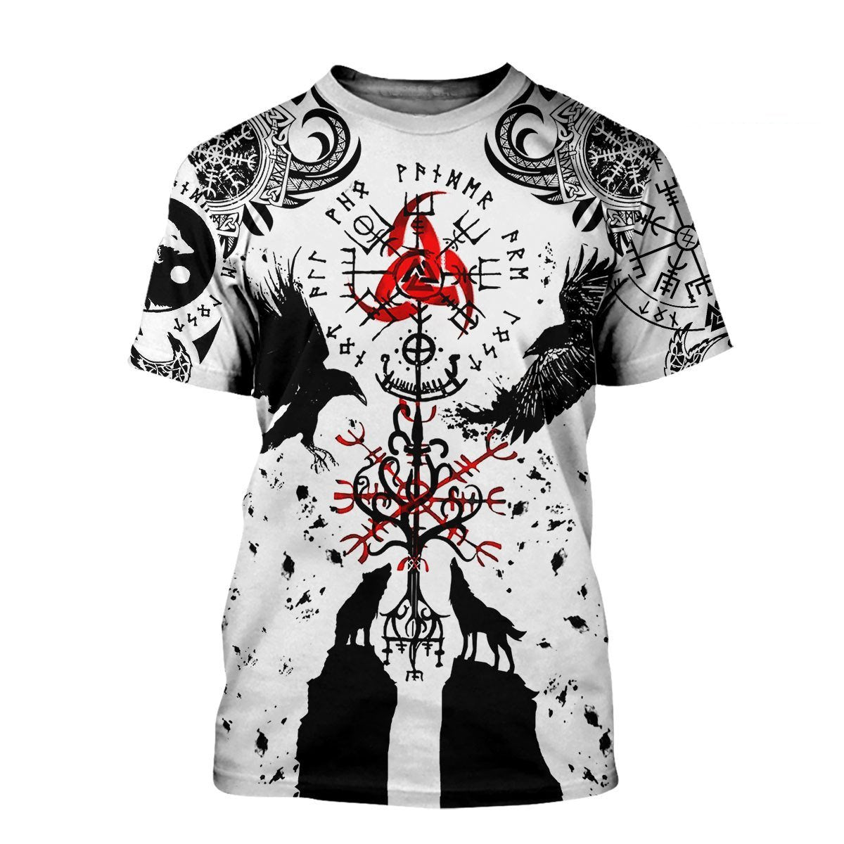 VIKINGS TATTOO 3D ALL OVER PRINTED SHIRTS - Amaze Style™-Apparel