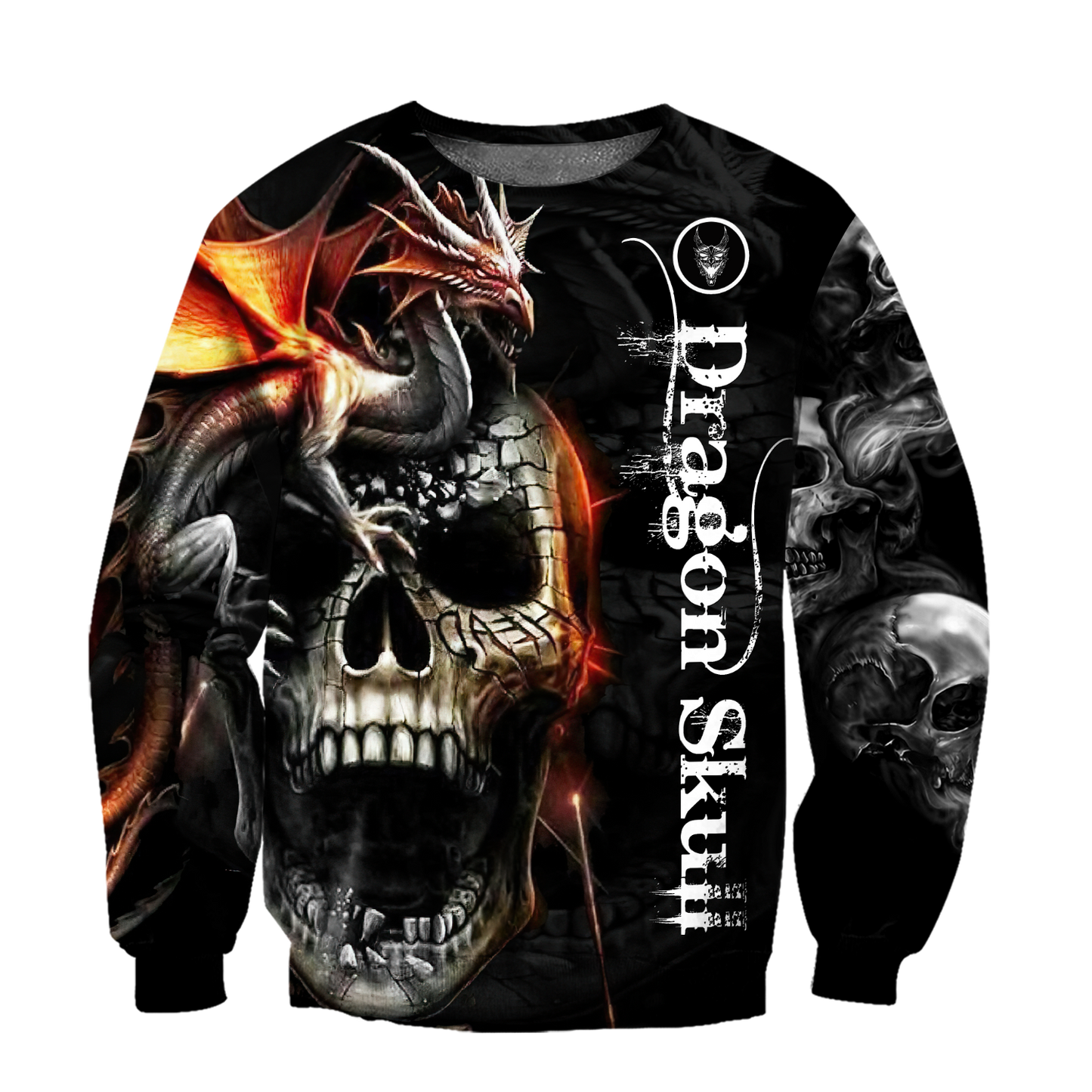 Awesome Dragon On Skull Hoodie For Men And Women MEI
