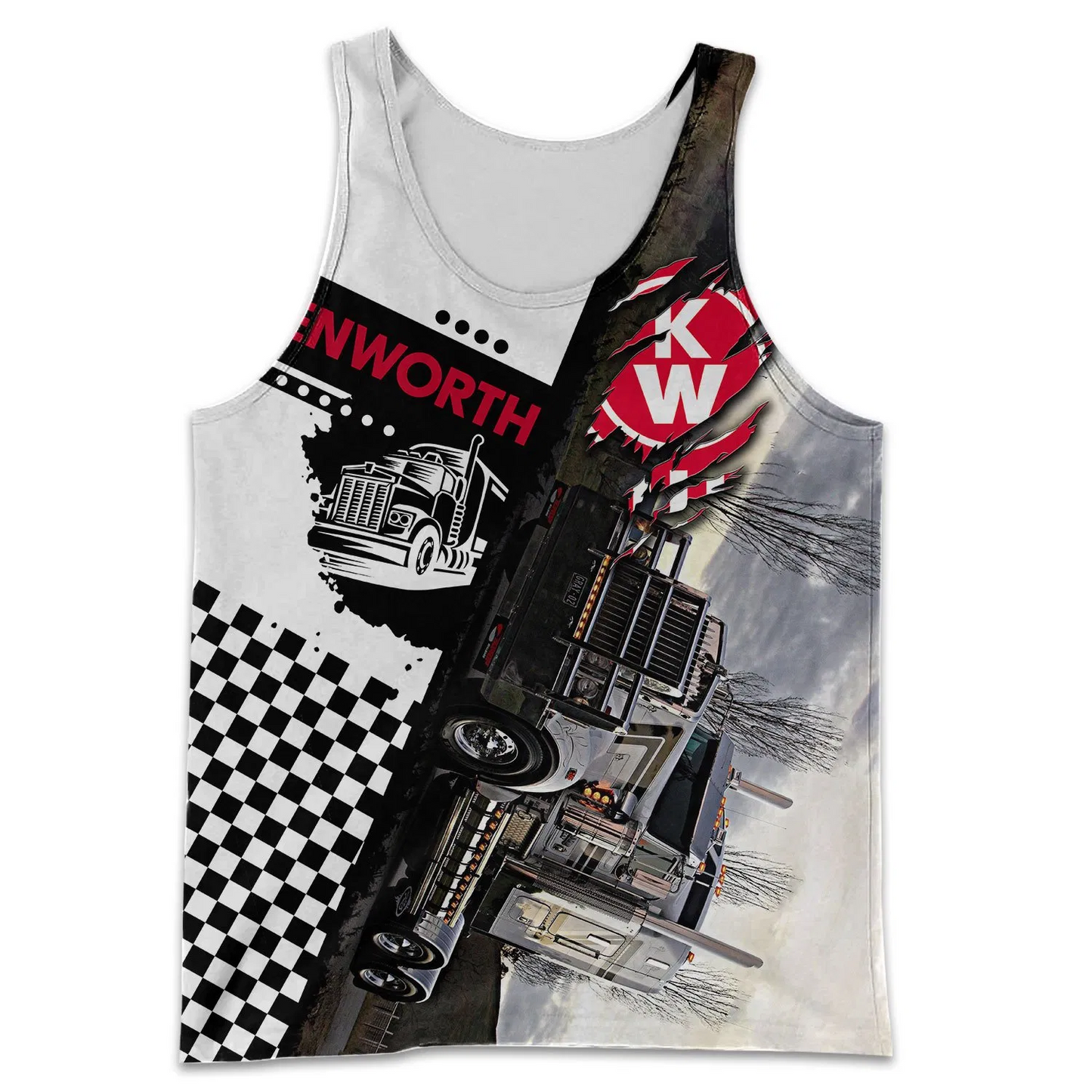 BEAUTIFUL KW TRUCK 3D ALL OVER PRINTED SHIRTS AND SHORT FOR MAN AND WOMEN PL12032009 - Amaze Style™-Apparel