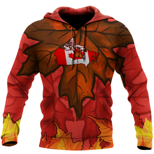 Canada Maple Leaf Autumn Hoodie-HHT08072008