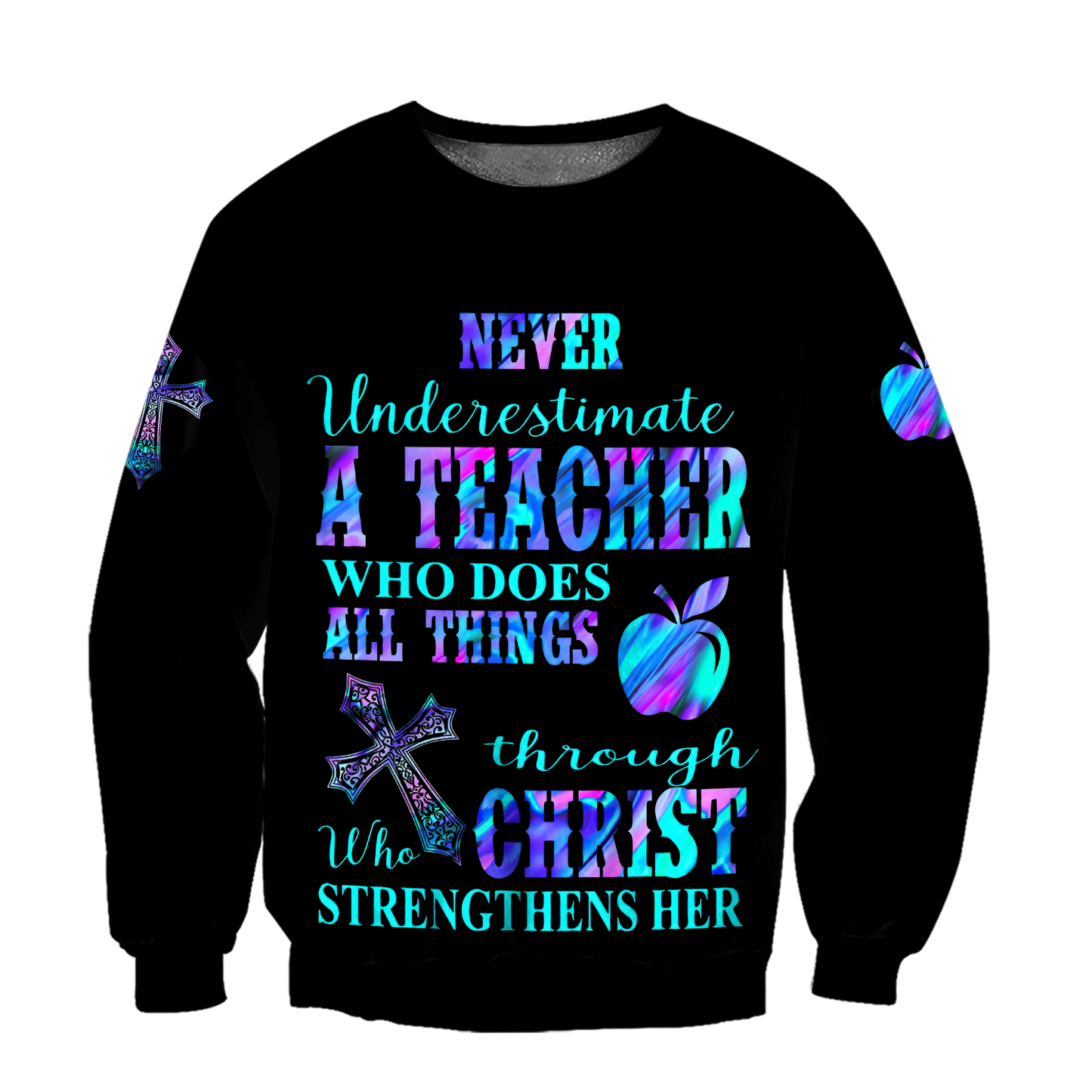 Teacher - Never Undersetimate A Teacher Hoodie 3D All Over Printed Shirts HHT2008201-LAM