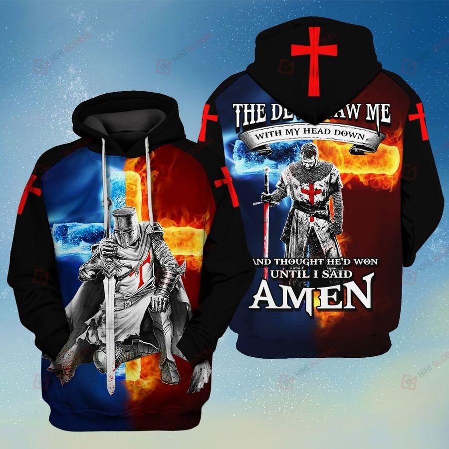 Until I Said Amen Knight Templar 3D All Over Printed Shirts For Men and Women TA063001