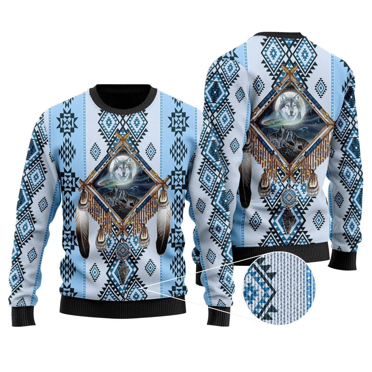 Wolf Native American 3D All Over Printed Unisex Shirts