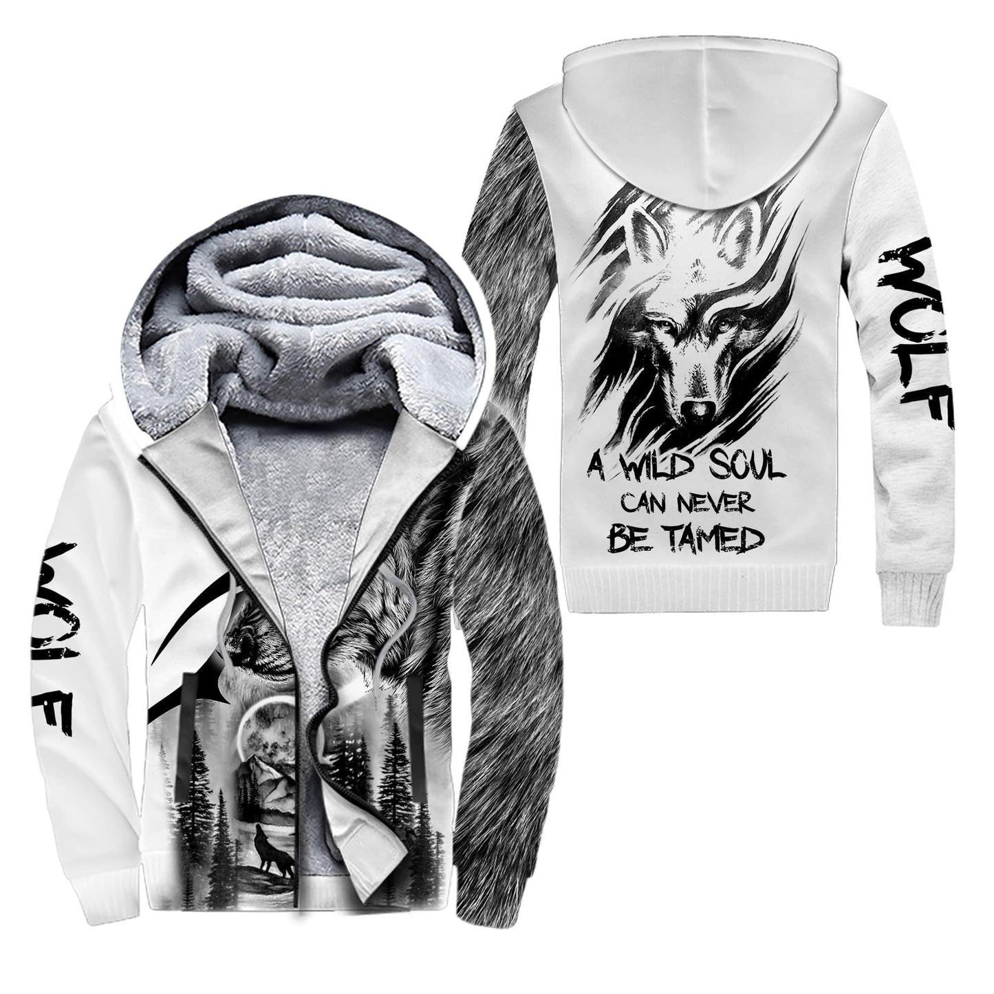 Wolf - A Wild Soul Can Never Be Tamed 3D All Over Printed Unisex Shirts