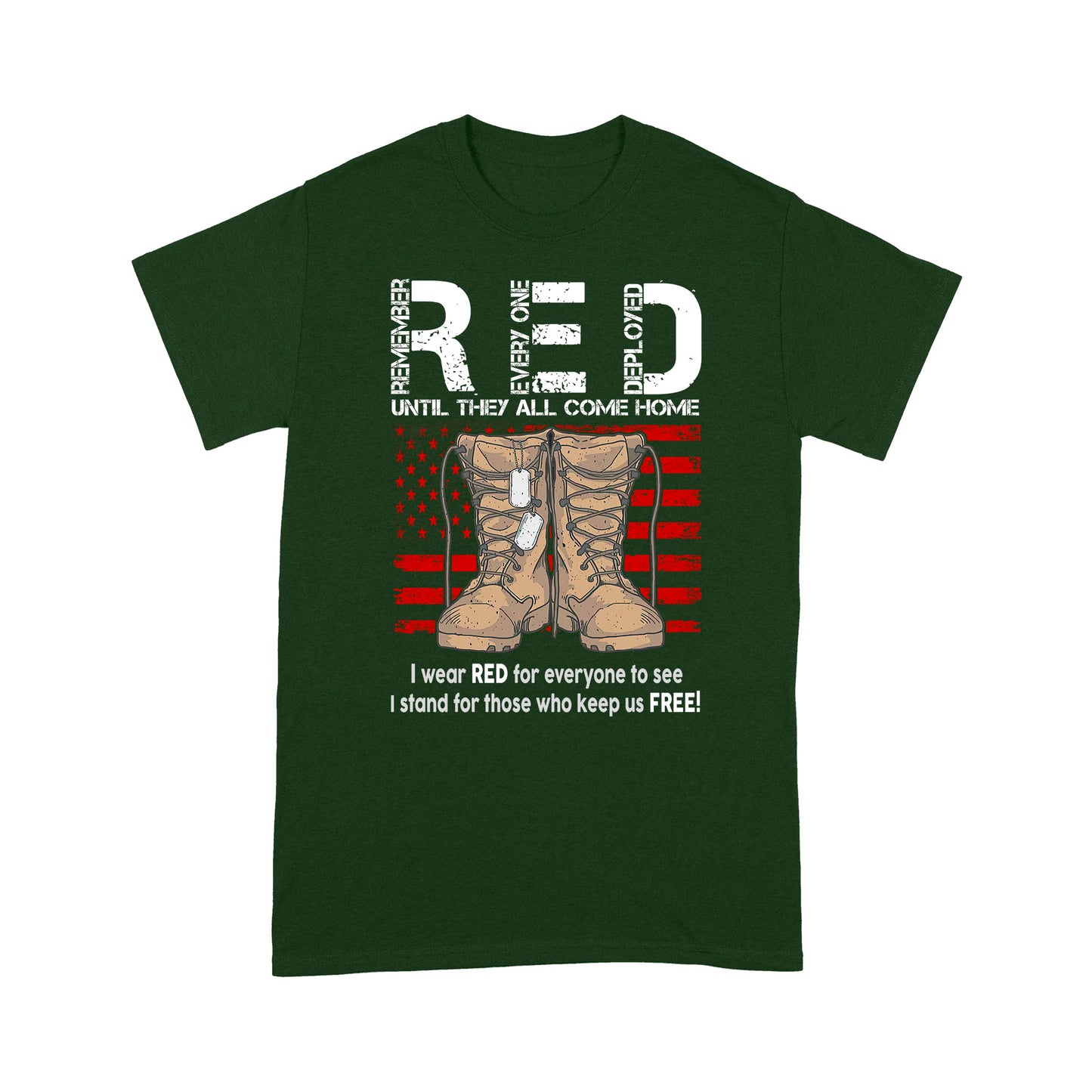On Friday We Wear Red Classic T-Shirt, Best Gift For Dad Grandpa Veterans