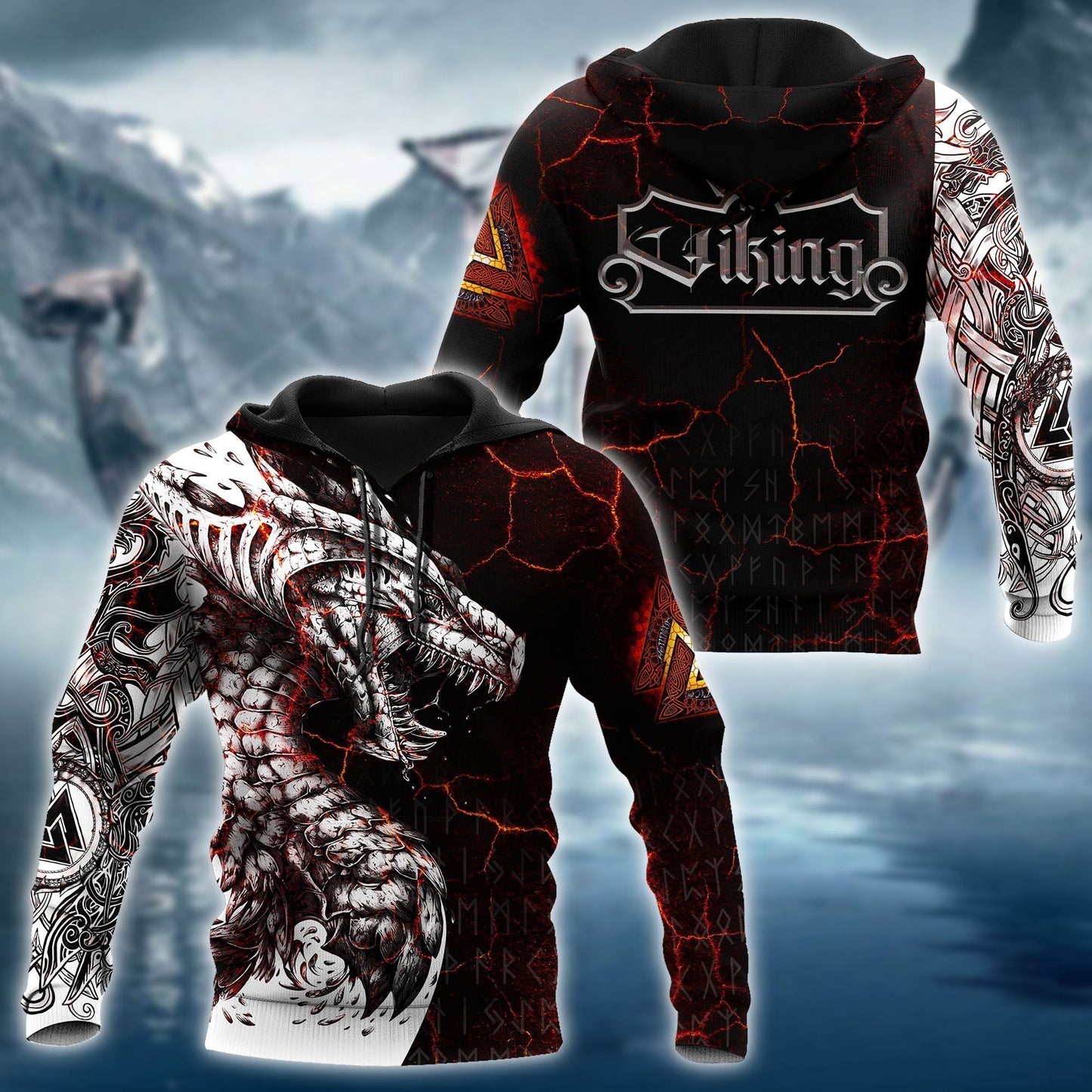Viking 3D All Over Printed Unisex Shirts