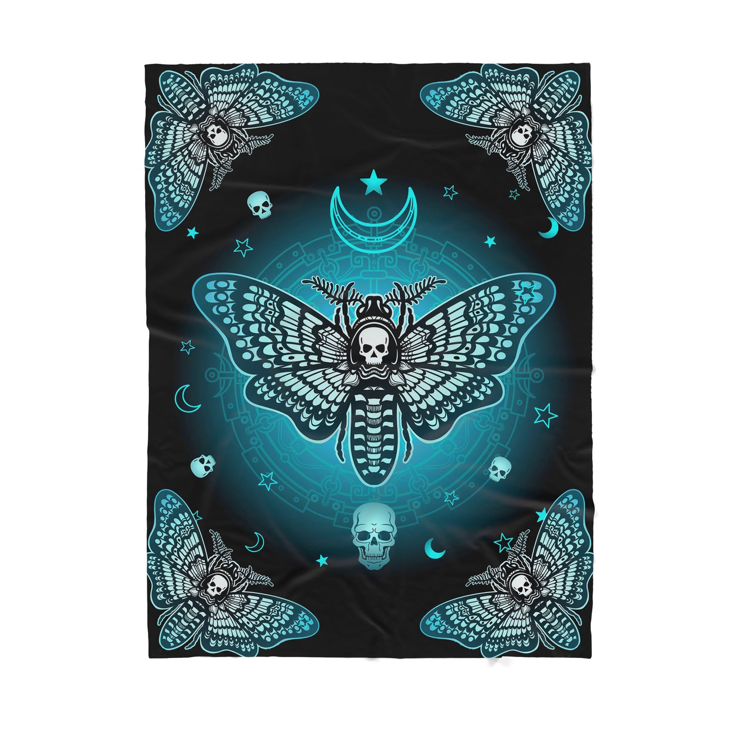 Infinite Store 3D Printed Skull Sherpa Blanket PL