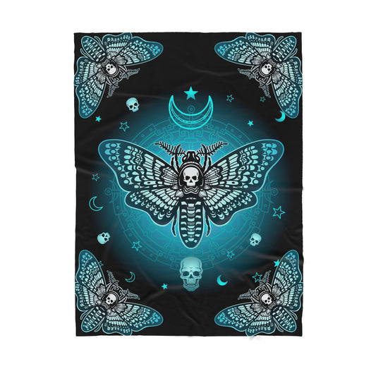 Infinite Store 3D Printed Skull Sherpa Blanket PL