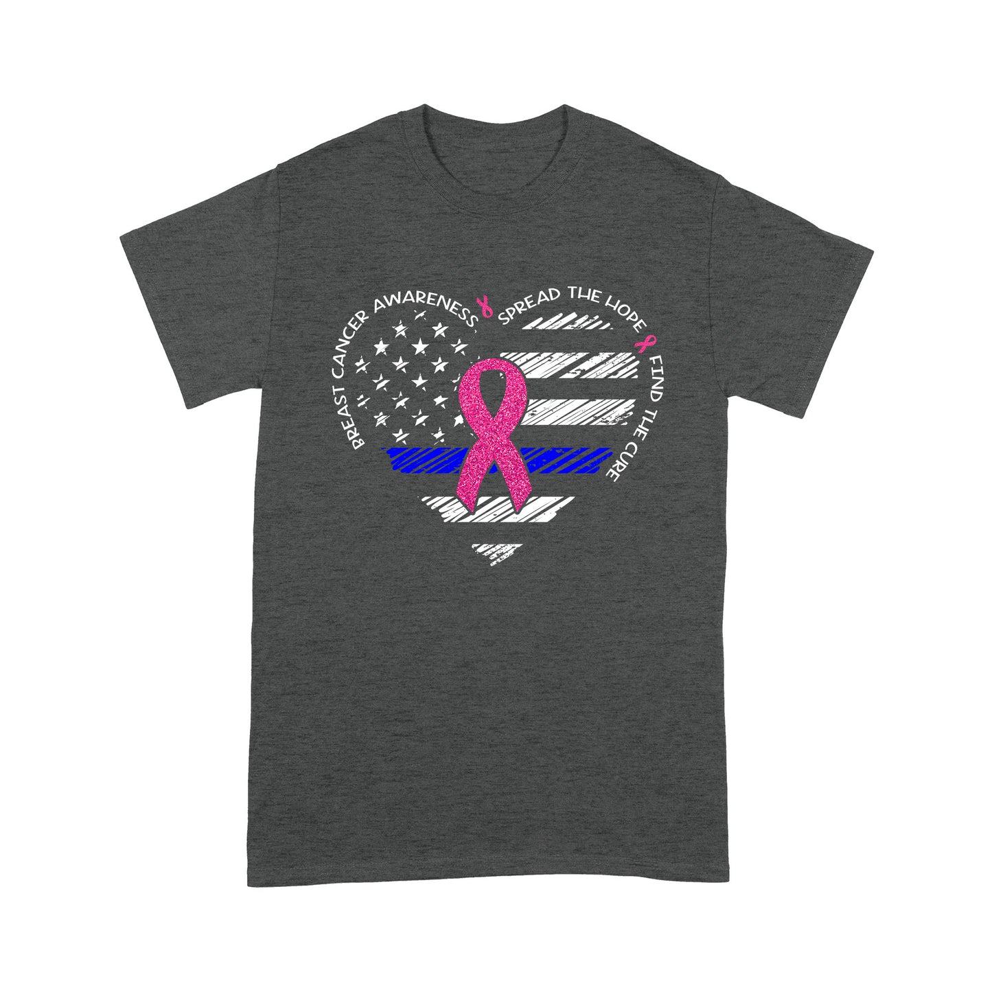 Thin Blue Line Spread The Hope Find The Cure - Breast Cancer Awareness Classic T-Shirt
