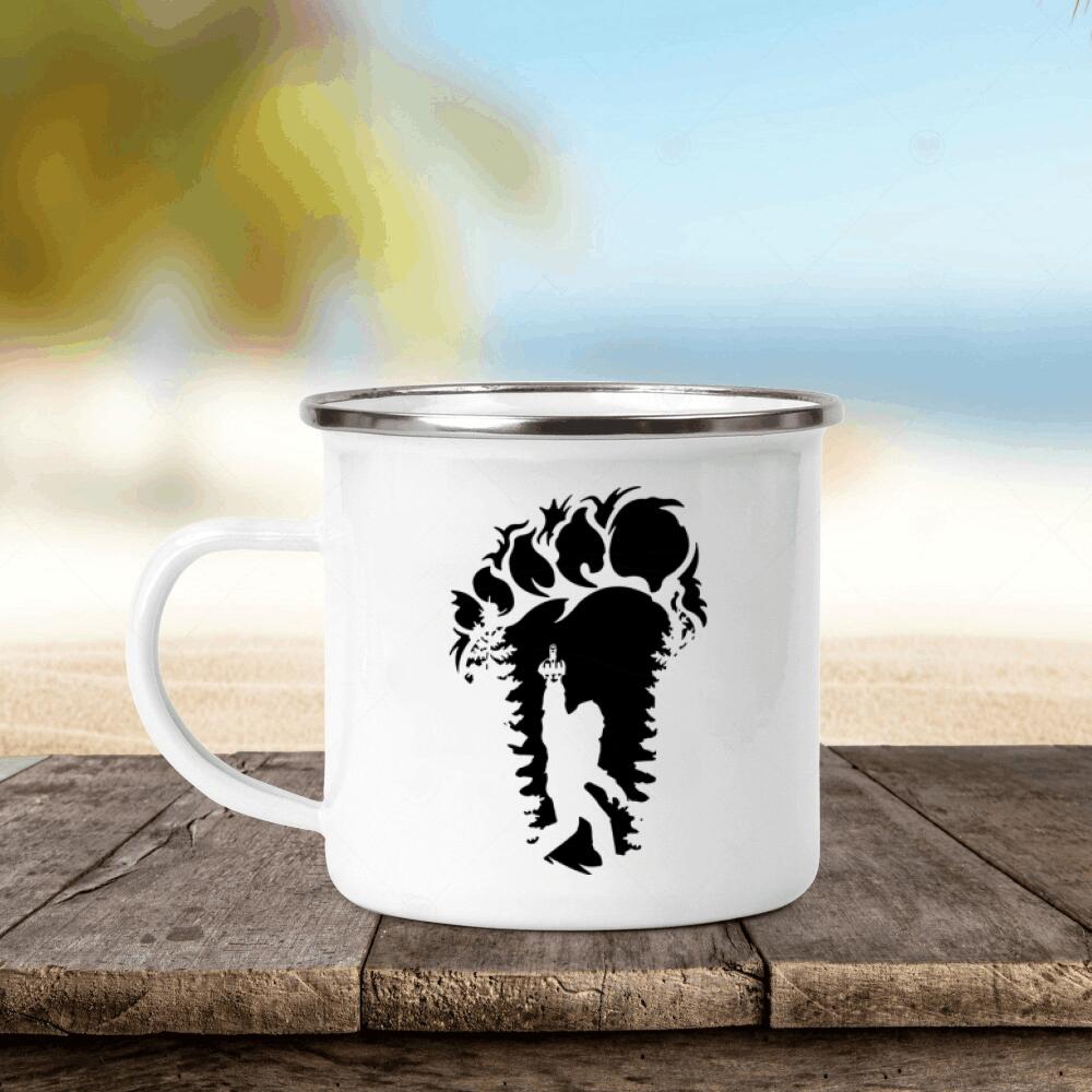 Big Foot- I hate People- Personalized Name Campire Mug XT - SN