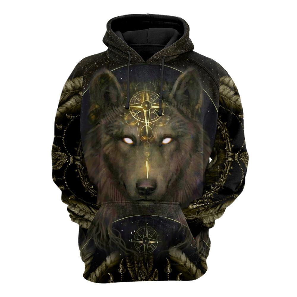 Wolf Tattoo 3D Over Printed Unisex Shirts