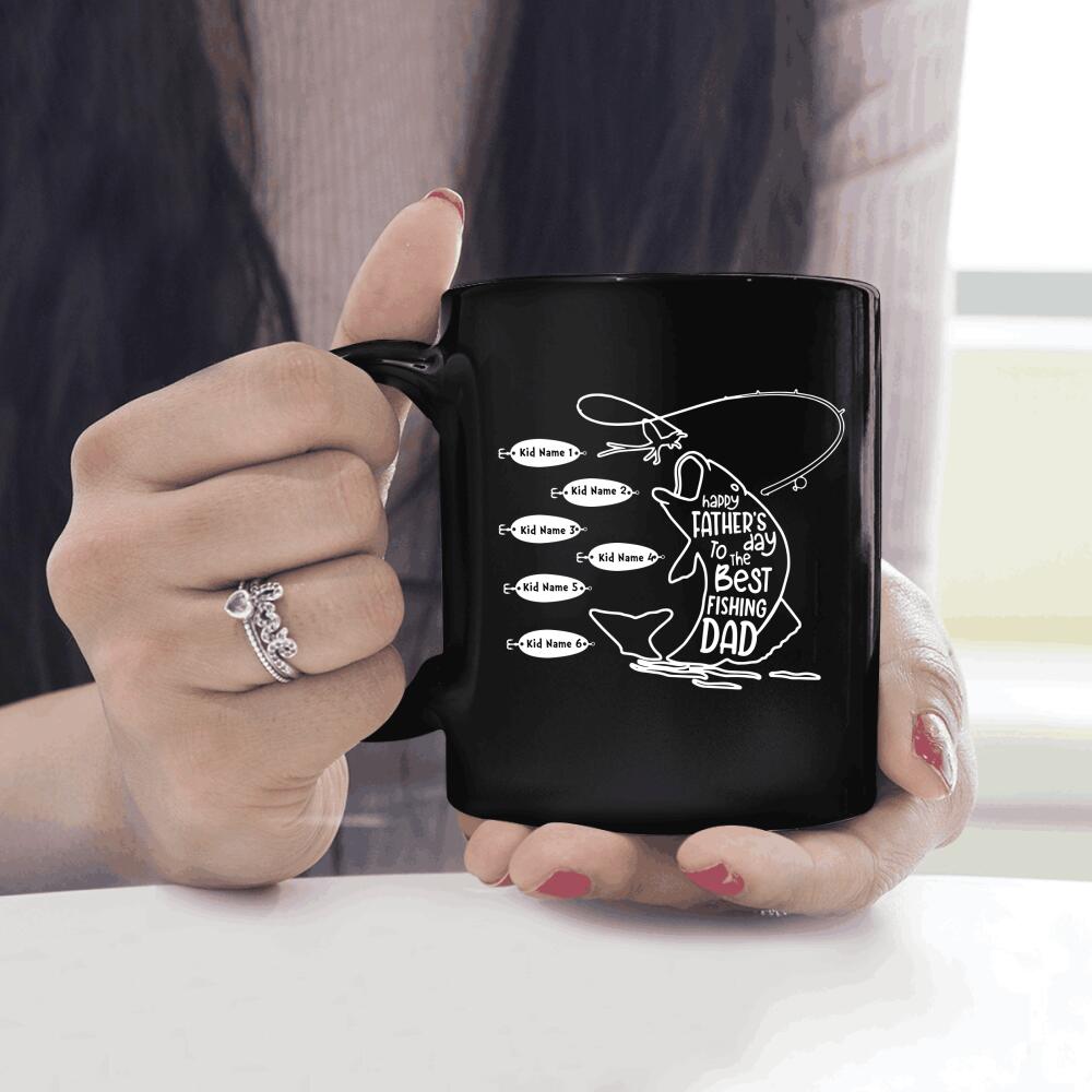 To The Best Fishing Dad Personalized Mug Fathers Day Gift