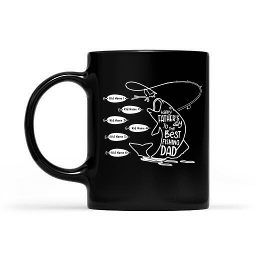 To The Best Fishing Dad Personalized Mug Fathers Day Gift
