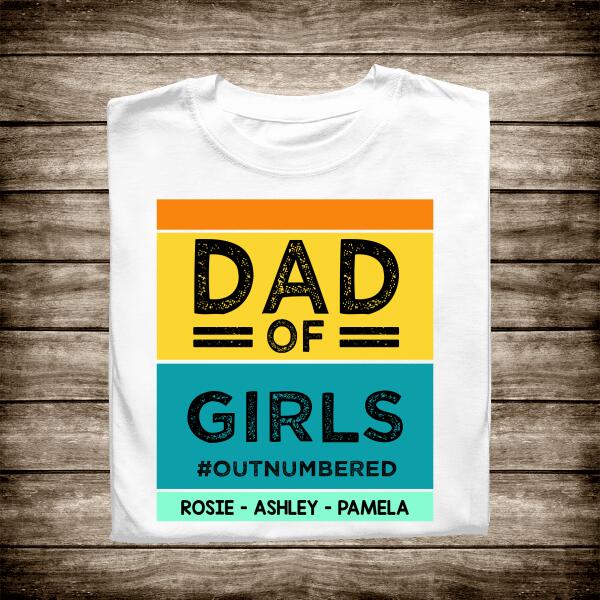 Dad Of Children Personalized T-Shirt - Amazing Gift For Father's Day