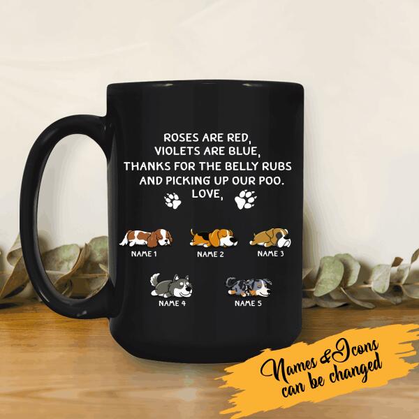 Personalized Mug Best Dog Dad Ever Thanks For Picking Up Our Poo Father's Day