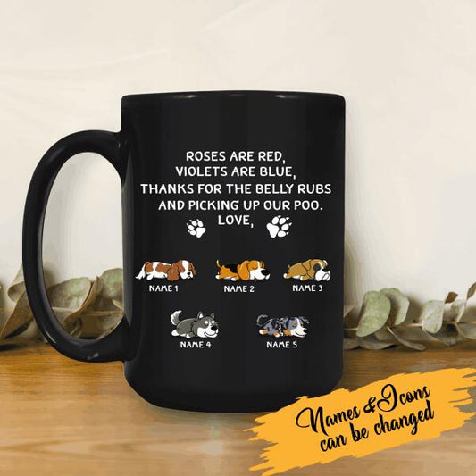Personalized Mug Best Dog Dad Ever Thanks For Picking Up Our Poo Father's Day