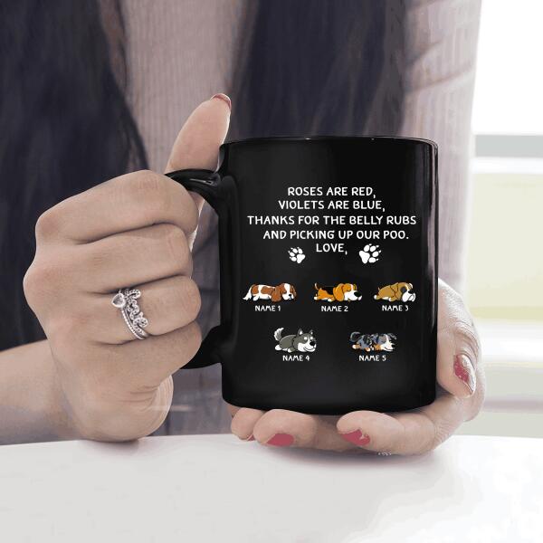 Personalized Mug Best Dog Dad Ever Thanks For Picking Up Our Poo Father's Day