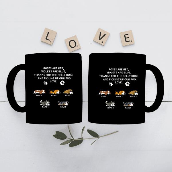 Personalized Mug Best Dog Dad Ever Thanks For Picking Up Our Poo Father's Day