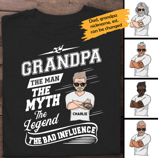 I Keep All My Dad Jokes In A Dad A Base Personalized T-Shirt - Amazing Gift For Father's Day