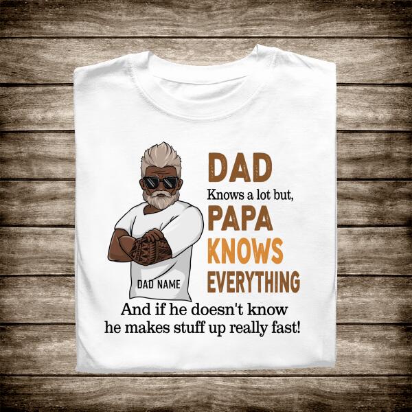 Papa Know Everything Personalized T-Shirt
