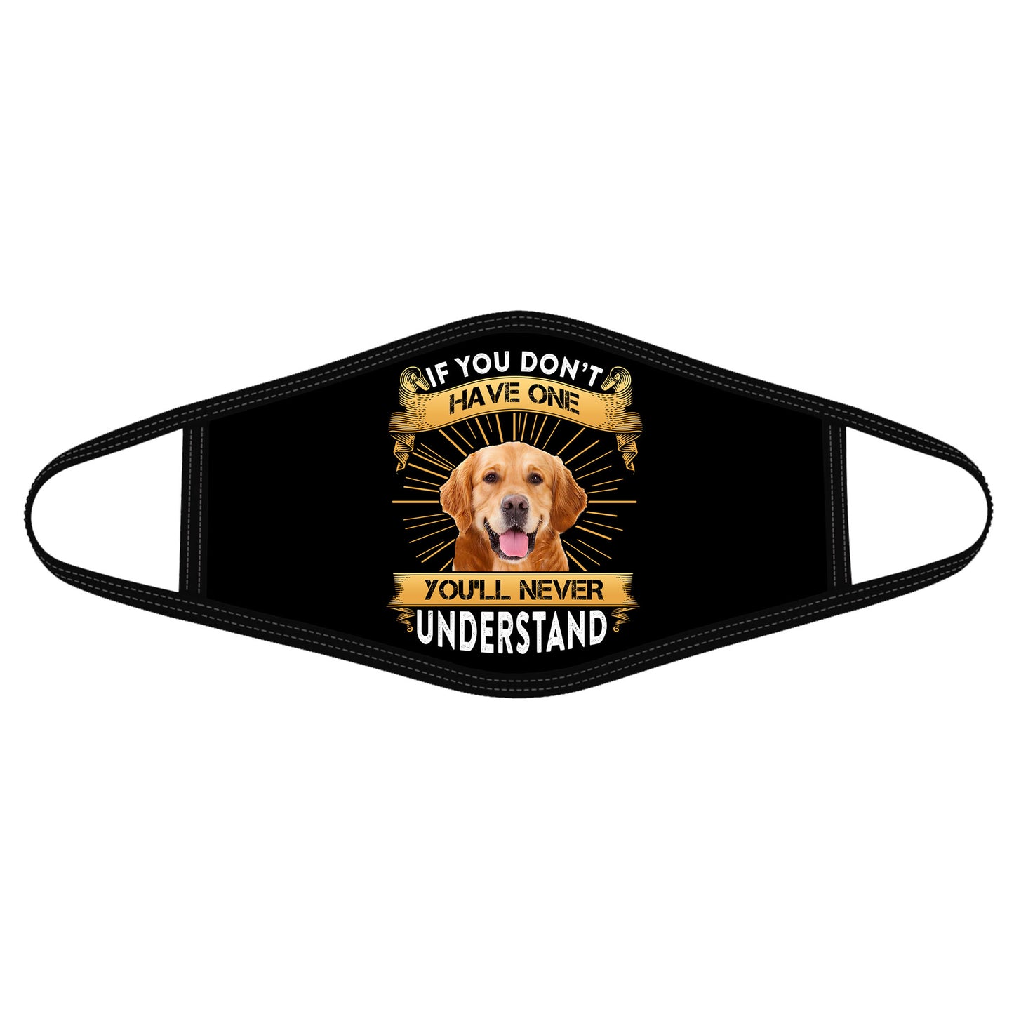 Golden Retriever Dog Face Mask DL
