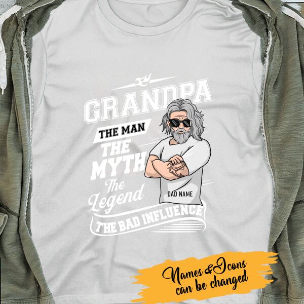 I Keep All My Dad Jokes In A Dad A Base Personalized T-Shirt - Amazing Gift For Father's Day