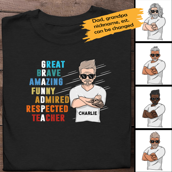 Grandpa Legend Personalized T-shirt - Best Gitf For Father, Grandpa