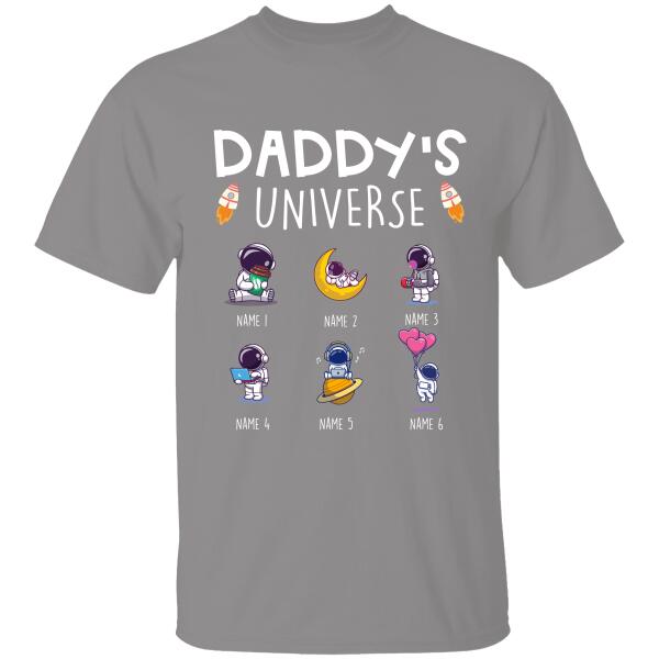 Daddy's Universe Amazing Gift Personalized T-shirt For Dad Father Bonus Dad