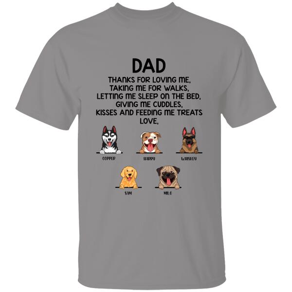 Thanks For Loving Me Taking Me For Walks Personalized Gift For Father Dad Bonus Dad