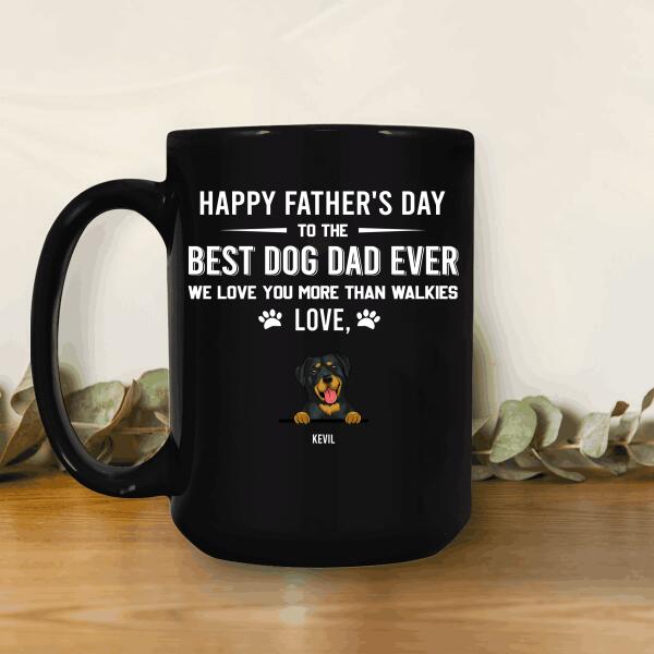 To The Best Dog Dad Ever Personalized Mug Amazing Gift For Father Bonus Dad