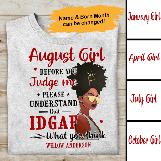 Personalized BWA Judge Me Personalized T-Shirt, Best Gift For Woman