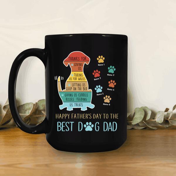 Best Dog Dad Vintage Mug Personalized Gift Father's Day