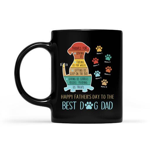 Best Dog Dad Vintage Mug Personalized Gift Father's Day