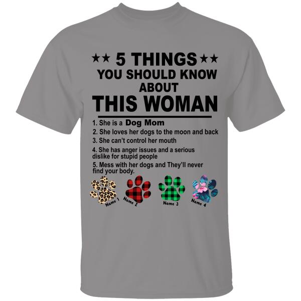 Never Underestimate Woman Personalized T-Shirt, Best Gift For Mom