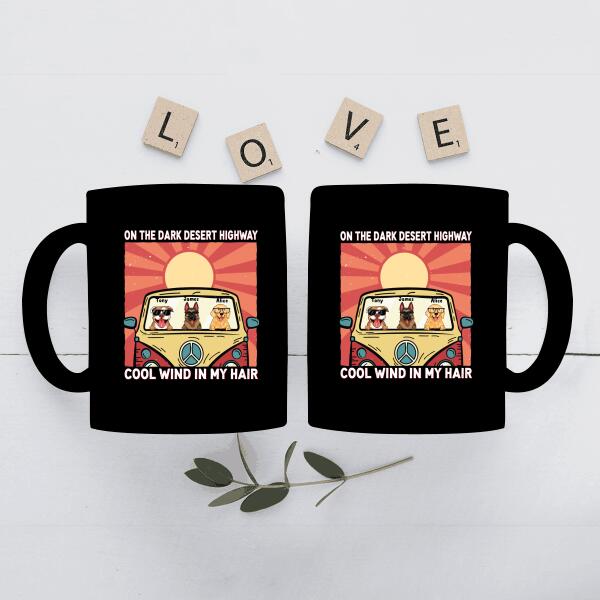 Dark Desert Highway Personalized Mug For Dog Lovers