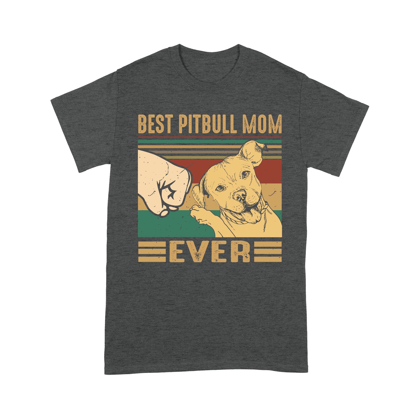 Pit Bull Dog T-shirt DL - Best Dog Mom T-shirt