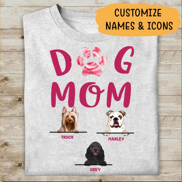 Dog Mom Rose Special Personalized T-shirt For Dog Lovers Mom Mama