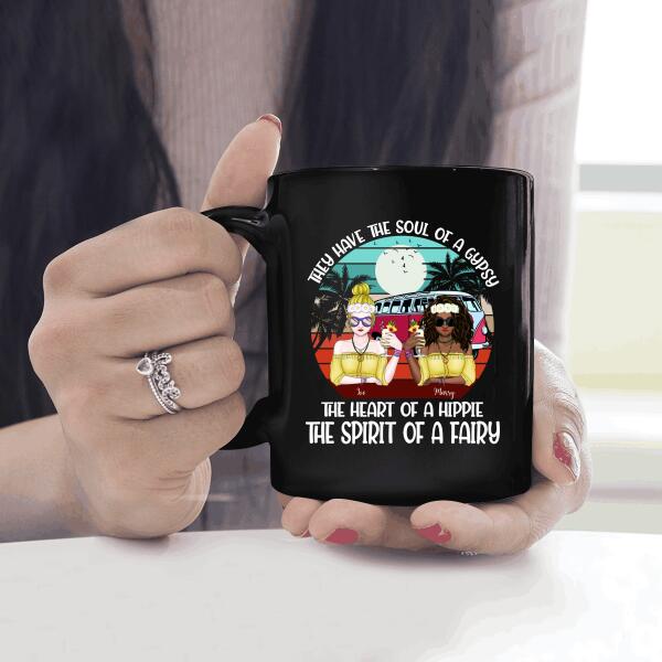 They Have The Soul Of A Gypsy, The Heart Of A Hippie The Spirit Of A Fairy Personalized T-shirt, Mug, Special Gifts For Hippie Lovers