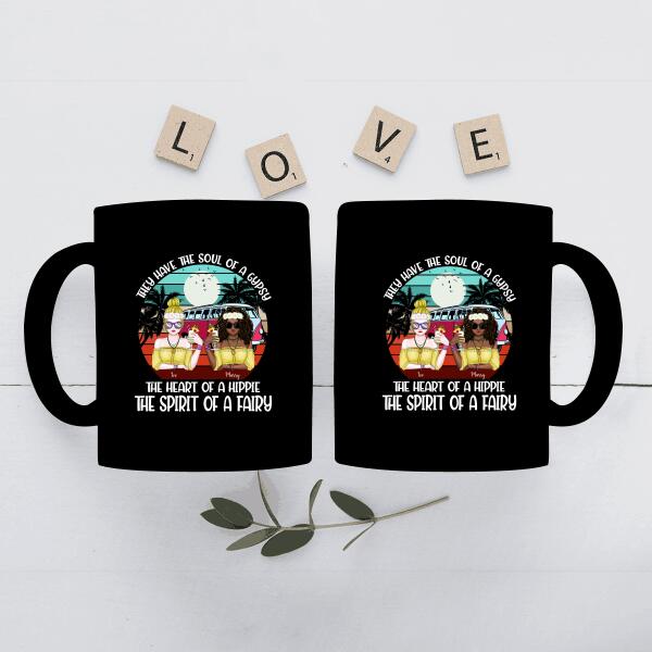 They Have The Soul Of A Gypsy, The Heart Of A Hippie The Spirit Of A Fairy Personalized T-shirt, Mug, Special Gifts For Hippie Lovers